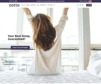 Zottosleep.com(Your Best Sleep Ever) Screenshot