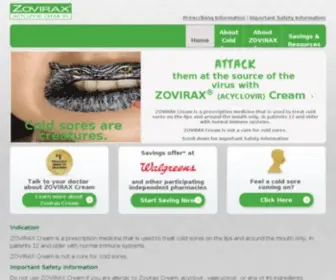 Zovirax.com(Zovirax HCP) Screenshot