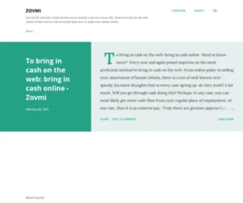 ZovMi.in(Zovmi provides you the best online inc) Screenshot