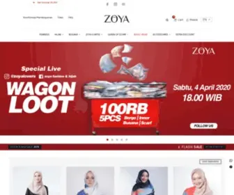 Zoya.co.id(Toko Online Fashion dan Hijab Wanita Muslim) Screenshot