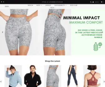 Zozi.com.au(Ethical & Sustainable Activewear Australia) Screenshot