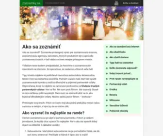 Zoznamky.sk(Zoznamky na Slovensku) Screenshot