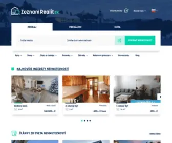 Zoznamrealit.sk(Nehnuteľnosti a reality) Screenshot