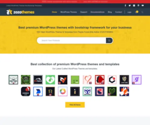 Zozothemes.com(Best premium WordPress themes with bootstrap 2022) Screenshot