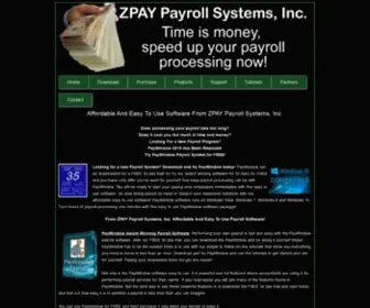 Zpay.com(Payroll Software from ZPAY Payroll Systems) Screenshot