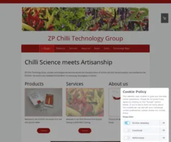 ZPchilligroup.com(Chilli Science meets Artisanship) Screenshot