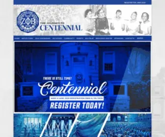 Zphib2020.com(Zeta Phi Beta Sorority) Screenshot