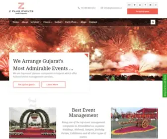 Zplusevents.in(Event Management Companies in Ahmedabad) Screenshot