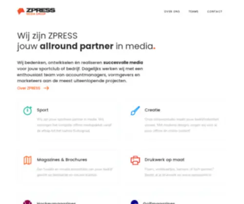 Zpress.nl(ZPRESS Media Group) Screenshot