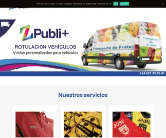 Zpubli.com(Publicidad textil) Screenshot