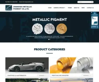 Zqmetallic.com(Zhangqiu Metallic Pigment Co) Screenshot