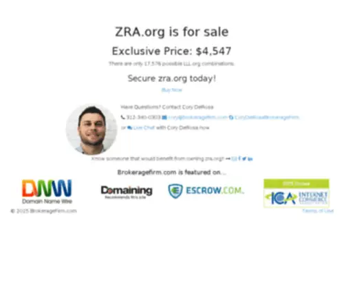 Zra.org(Forsale Lander) Screenshot
