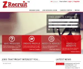 Zrecruit.com(Z Recruit Inc) Screenshot