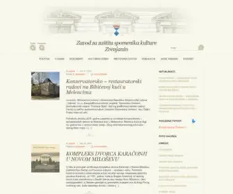 Zrenjaninheritage.com(Zavod za zaštitu spomenika kulture Zrenjanin) Screenshot