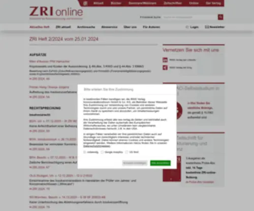 Zri-Online.de(Zri Online) Screenshot