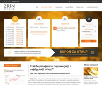 Zrin-Otkup.com(Otkup Zlata) Screenshot