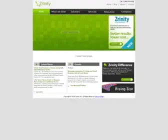 Zrinity.com(The leading email marketing software provider for top enterprises worldwide) Screenshot