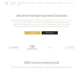 ZRKS.sk(Združenie realitných kancelárií Slovenska) Screenshot