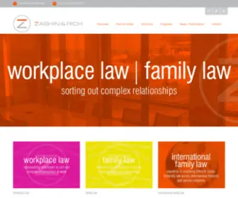 Zrlaw.com(Zashin & Rich) Screenshot