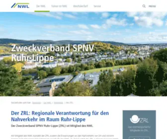 ZRL.de(Der Zweckverband Mobilität Ruhr) Screenshot
