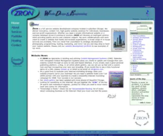 Zron.com(ZRON Website Design) Screenshot