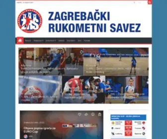 ZRS.com.hr(Zagrebački rukometni savez) Screenshot