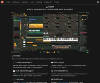 ZRYTHM.org(Digital Audio Workstation) Screenshot