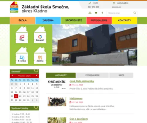 ZS-Smecno.cz(ZŠ Smečno) Screenshot
