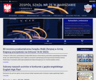 ZS26.edu.pl(Zespół Szkół Nr 26) Screenshot