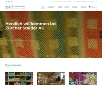Zsag.ch(Webstuhl Handarbeit Stricken mit Naturgarn) Screenshot