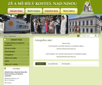 Zsbilykostel.cz(Základní škola) Screenshot