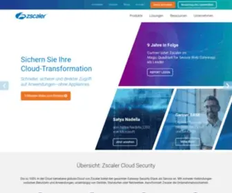 Zscaler.de(Cloud Transformation Sicherheit) Screenshot