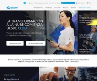 Zscaler.es(Líder en ciberseguridad y confianza cero) Screenshot