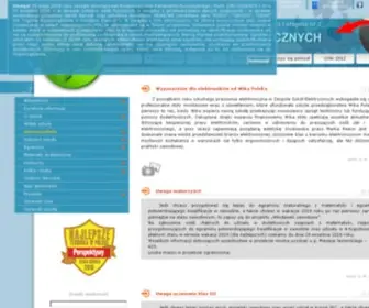Zsel.edu.pl(Oficjalna strona Zespołu Szkół Elektrycznych we Włocławku) Screenshot