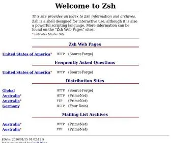 ZSH.org(ZSH) Screenshot
