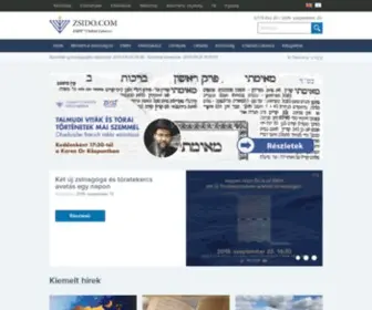 Zsido.com(Az Egységes Magyarországi Izraelita Hitközség lapja. Aktualitások) Screenshot