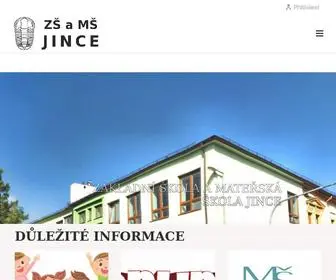 Zsjince.cz(ZŠ a MŠ Jince) Screenshot