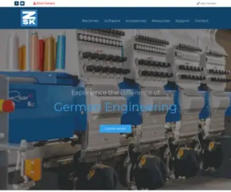 ZSkmachines.com(ZSK Industrial Embroidery Machines) Screenshot