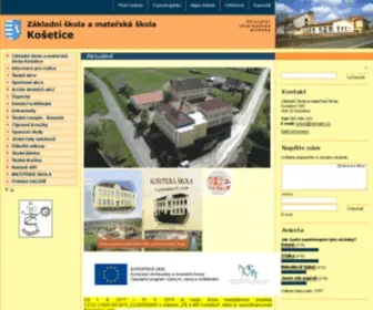 Zskosetice.cz(Základní škola a mateřská škola Košetice) Screenshot