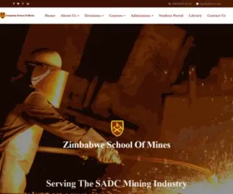 ZSM.ac.zw(Serving The SADC Mining Industry) Screenshot
