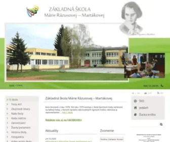 ZSMRM.sk(ZŠ Márie Rázusovej) Screenshot