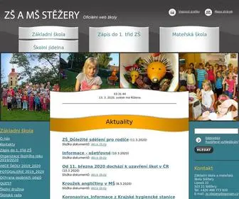 ZSMSstezery.cz(Základní škola a mateřská škola Stěžery) Screenshot
