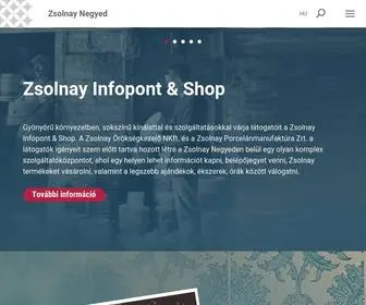 Zsolnaynegyed.hu(Zsolnay Negyed) Screenshot