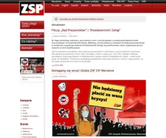 ZSP.net.pl(Związek Syndykalistów Polski) Screenshot