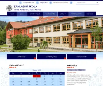 ZSVK.cz(ZŠ Velké Karlovice) Screenshot