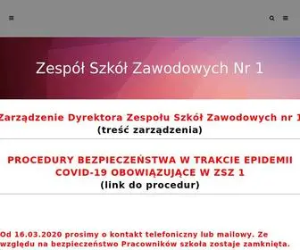 ZSZ1.poznan.pl(Zespół Szkół Zawodowych Nr 1 w Poznaniu) Screenshot