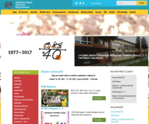 Zszarevuca.sk(Základná škola zarevúca ružomberok) Screenshot