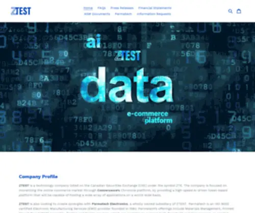 Ztest.com(ZTEST Electronics) Screenshot