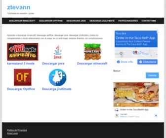 Ztevann.com(Inicio) Screenshot