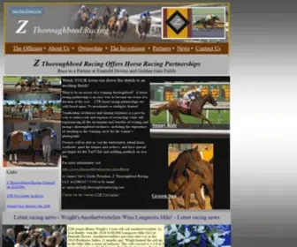 Zthoroughbredracing.com(Z Thoroughbred Racing LLC) Screenshot